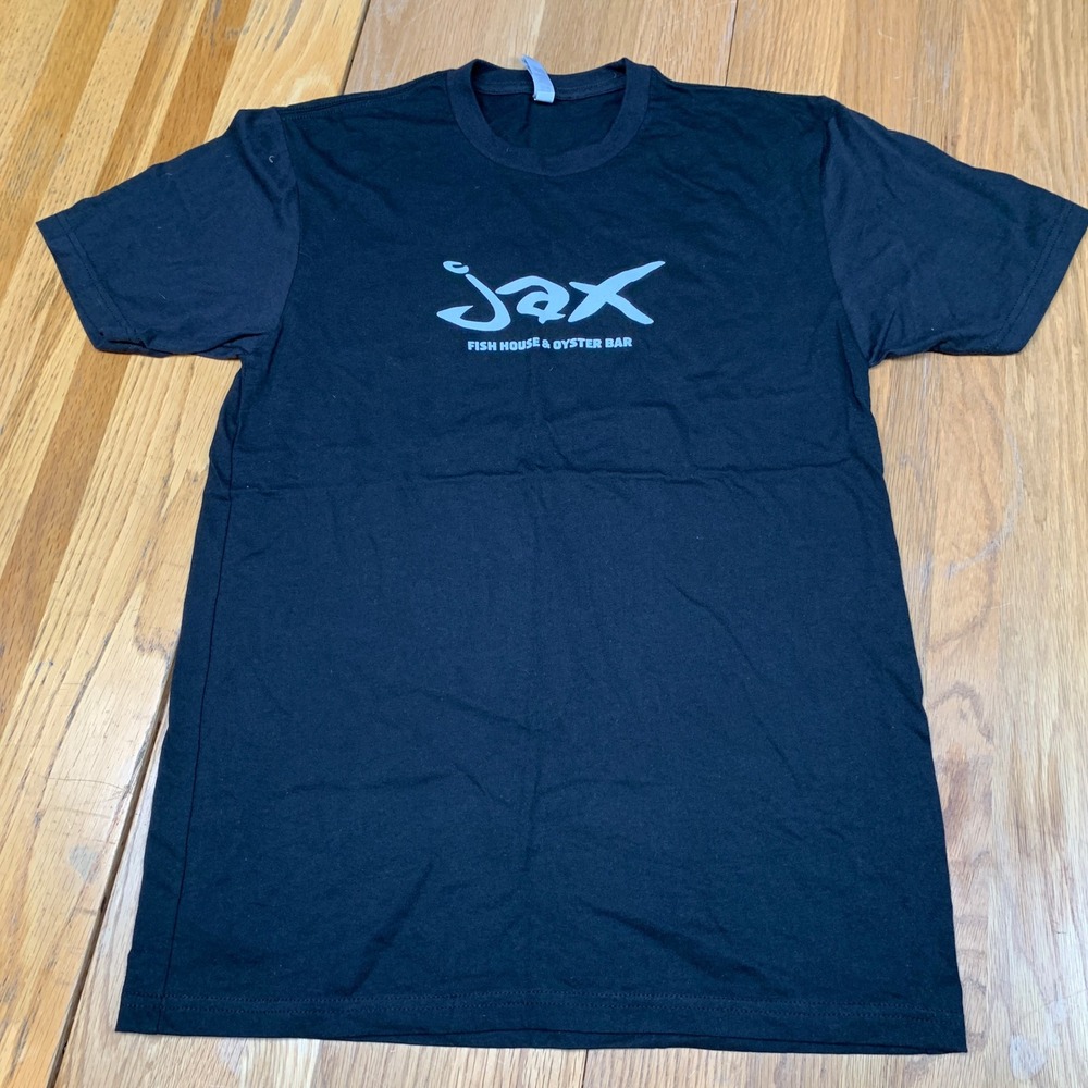 Jax Fish House Oyster Bar Tuna Diagram Graphic T-Shirt Black Medium Next Level